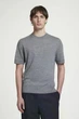 Футболка чоловіча з вовни cos slim-fit merino wool t-shirt 1263816002 L Сірий - изображение 2