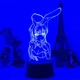 Світлодіодний 3D аніме-світильник LED нічник Маи (Маі/Маї) Сакурадзіма з Bunny Girl Senpai, лампа з RGB-підсвіткою на 7 кольорів - зображення 6