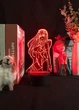 3D нічник 02 з аніме Любий у Франксі, світильник Нуль-Два з Darling in the FranXX - LED RGB-лампа на 16 кольорів з пультом ДУ - зображення 1