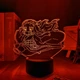 3D аниме-светильник ночник Нэдзуко Камадо с Клинка, рассекающего демонов Demon Slayer, RGB-лампа с LED-подсветкой на 7 цветов - изображение 1