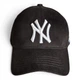 Кепка бейсболка New York Yankees 47 Brand с белой вышивкой мужская женская размер 55-60см логотип NY Нью Йорк черный (125626) - изображение 3