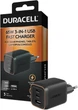 Мережевий зарядний пристрій Duracell 2 х USB-C, USB-A GaN 65W (DRACUSB25-EU) - зображення 1