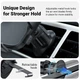 Автотримач Crong Carclip Air Vent Black (CRGCH8BLK) - зображення 4