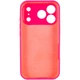 Силіконовий чохол Silicone Silk Full Camera Protective (AA) No Logo для iPhone 17 Pro (Айфон 17 Про), матова накладка Soft Touch з повним захистом камери, корпусу, м'якою підкладкою з мікрофібри Barbie pink - зображення 2