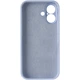 Силиконовый чехол Silicone Silk Full Camera Protective (AA) No Logo для iPhone 17 (Айфон 17 ), матовая накладка Soft Touch с полной защитой камеры, корпуса, мягкой подкладкой из микрофибры Lilac Blue - изображение 2
