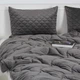 Ковдра ТЕП "VELOUR" Темно-сіра (350 г/м²), 180x210 двоспальна - изображение 5