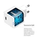 Мережевий зарядний пристрій ColorWay GaN Mini 25W USB-C PD 3.0 PPS QC 4.0+ White (CW-CHS052PD-WT) - зображення 7