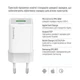 Сетевое зарядное устройство ColorWay GaN Mini CW-CHS062PDC-WT 20W USB-C + USB-A PD 3.0 QC 4.0 PPS + кабель USB-C – USB-C White Белый - изображение 8