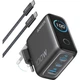Сетевое зарядное устройство Anker GaN Charger 100W 2xUSB-C 1xUSB-A Display PD 3.0 QC 4.0 PPS Dark Gray (B121BGZ1) - изображение 2