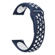 Ремешок для Amazfit BIP | Bip Lite | Bip U / Pro/ Mini | GTS | GTS 2 /3 | Gtr 42mm силиконовый 20мм перфорированный Сине-Белый BeWatch (1010152) - изображение 3