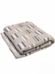 Муслиновое покрывало Malloory home 150*200 см Черточка Серое - изображение 1