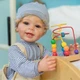 Анатомічна реборн лялька хлопчик 3D Baby Doll 55 см (RB022) - зображення 4