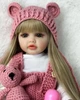 Лялька реборн Reborn Baby Doll реалістична вінілова з аксесуарами та волоссям, 55 см, можна купати (RB017) - изображение 7