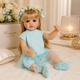 Реалістична лялька Reborn Baby Eliana 55 см — дівчинка з довгим волоссям, аксесуарами та вініловим тілом (RB075) - зображення 1