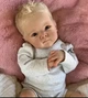 Реалістична лялька Reborn Baby Doll Elsie 48 см — вініловий малюк з волоссям та аксесуарами, можна купати (RB083) - изображение 7