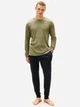 Пижамный лонгслив мужской хлопковый Tommy Hilfiger 366300465 S Зеленый (1160350463) - изображение 3