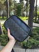 Мужская барсетка Coach прямоугольная черная. Маленькая сумка Coach с монограммой через плечо. Кросс-боди Coach. - изображение 5