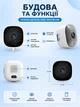 WiFi міні камера IP відеоспостереження Full HD 1080P бездротова смарт відеокамера вайфай з нічним баченням та з двостороннім аудіо зв'язком відеозапис запис звуку на карту пам’яті microSD віддалений доступ онлайн зі смартфона для дому офісу Біла - изображение 3