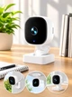 WiFi міні камера IP відеоспостереження Full HD 1080P бездротова смарт відеокамера вайфай з нічним баченням та з двостороннім аудіо зв'язком відеозапис запис звуку на карту пам’яті microSD віддалений доступ онлайн зі смартфона для дому офісу Біла - изображение 6