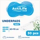 Пеленки гигиенические впитывающие Actilife Med Basic 60 х 90 см 30 шт (4820174981488) - изображение 1