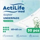 Пеленки гигиенические впитывающие Actilife Med Super 60х60 см 30 шт (4820174981501) - изображение 1