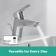 Смеситель для раковины HANSGROHE Logis 70 71070000 с донным клапаном - изображение 15