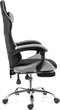 Кресло игровое Holmer GCH-06 Size L Fabric Black/Grey Metall+Footrest - изображение 2