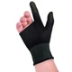 Ігрові рукавички для телефона HOCO GA21 Eagle Claw silver fiber two-finger gaming gloves сенсорні геймерські напіврукавички на два пальці зі срібним волокном 2 шт Чорні - зображення 5