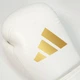 Боксерские перчатки Adidas Speed 50 (ADISBG50) White/Gold 8 унций - изображение 7
