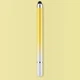 Универсальный Емкостный Стилус 2 в 1 Touch Pen Жёлтый для телефона планшета сенсорного экрана - изображение 1
