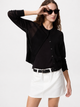 Юбка джинсовая мини летняя прямая женская Uniqlo 769061850 XL Белая (1160335751) - изображение 1