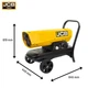 Теплова гармата JCB дизельна 20 кВт JCB-SH70DP24 - изображение 3