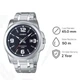 Мужские наручные часы Casio MTP-1314D-1A, кварцевые, стальной браслет, водозащита 50 м - изображение 1