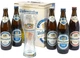 Набор пива Weihenstephaner (Original светлое фильтрованное 5.1% 0.5 л x 2 шт, Hefeweissbier белое нефильтрованное 5.4% 0.5 л x 2 шт, Dunkel темное нефильтрованное 5.3% 0.5 л x 1 шт) + бокал 0.5 л (4105120005938) - изображение 1
