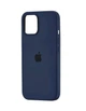 Чохол для iPhone 15 силіконовий Soft-touch Silicone Case Full Size (AA) Dark Blue - зображення 1