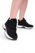 Кроссовки женские Fashion черные из экозамши высокие 351240_39 (24.5 см) - изображение 6