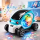 Детская машинка Toy AND CX-865 с LED подсветкой и вращением прозрачный корпус интерактивная - изображение 2