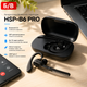 Б/У Беспроводная Bluetooth гарнитура HSP-B6 PRO Bluetooth 5.0, DSP шумоподавление, до 12 часов работы, USB Type-C, черная - изображение 1