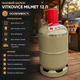 Газовый баллон Vitkovice Milmet 12 л 5 кг для пропан бутана стальной 30 бар многоразовый олива для газовой плиты котла обогревателя гриля кемпера и дачи - изображение 3
