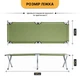 Армійська похідна розкладушка LB-MC-A1-AGR до 120 кг сталь зелена - зображення 2