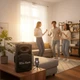 Портативная акустическая система с Bluetooth и FM-радио для караоке с 2 микрофонами и аккумулятором на 8-10 часов - изображение 7