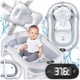 Детская ванночка складная Hanert KinderBad Grey с подушкой и электронным термометром - изображение 7