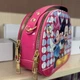 Сумка дитяча для дівчинки лакована через плече Mickey Mouse (Міккі Маус) 18×15×6 см малинова - зображення 2