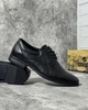 Туфлі чоловічі Derby NS 43 (27.5 см) Black Leather (арт 1391) - изображение 4