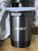 Донный клапан для раковины с переливом KOER PW-07-07 автоматический (Click-Clack) (Цвет графитовый) 1 1/4'' (KR6483) - изображение 1