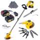 Коса акумуляторна безщіткова TigerKraft GreenForce C164 PRO (21V, 3Ah) Тример садовий Тайгеркрафт зі штангою 95см - зображення 1