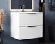 Тумба лакированная, подвесная Luxor Tina 60, с умывальником Imperio Low 60 - изображение 6