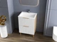 Тумба лакированная, Luxor Anna 50 Дуб, с умывальником Imperio Low 50 - изображение 1
