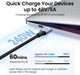 Кабель UGREEN US535 USB-C to USB-C 240W PD Fast Charging Cable 1m Space Gray (15311) - зображення 5