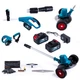 Коса аккумуляторная Rynor GrassHunter X200 PRO (21V, 4Ah) Триммер Райнор садовый с колесами и телескопической штангой + 2АКБ - изображение 1